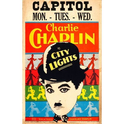 85. Window Card (14" x 22"); Fine- ### CITY LIGHTS (1931)