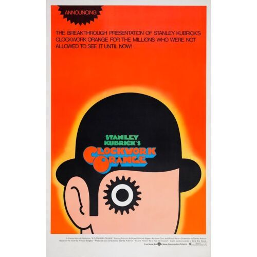 86. One Sheet (27" x 42"); R-Rated Release; Very Fine- on Linen ### A CLOCKWORK ORANGE (1971)
