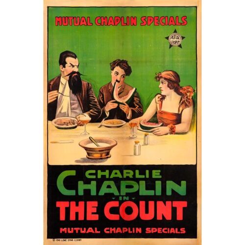 91. One Sheet (27" x 41.5"); Stone Lithograph; Fine+ on Linen ### THE COUNT (1916)