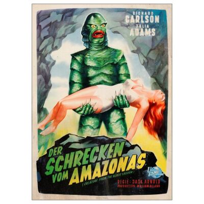 94. German A1 (24" x 34"); Banned Style; Very Fine- Folded ### CREATURE FROM THE BLACK LAGOON (1954)