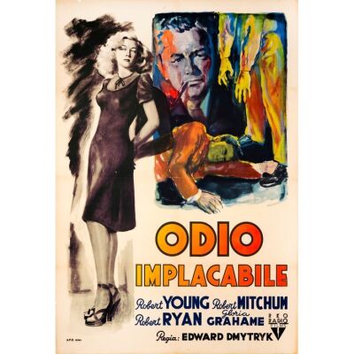 97. Italian Two Fogli (40" x 56"); Very Fine on Linen ### CROSSFIRE (1947)
