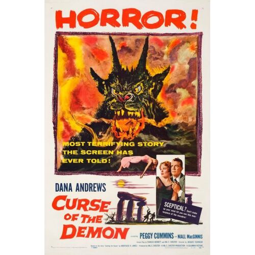 99. One Sheet (27" x 41"); on Linen ### CURSE OF THE DEMON (1957)