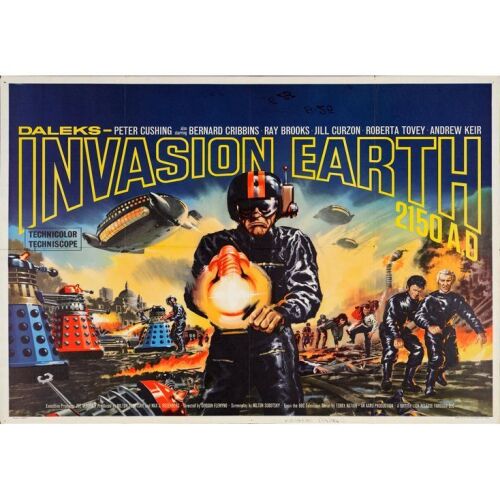 100. British Quad (40" x 30"); Country-of-Origin; Very Fine- Folded ### DALEKS' INVASION EARTH 2150 A.D. (1966)