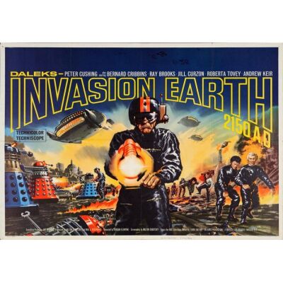 100. British Quad (40" x 30"); Country-of-Origin; Very Fine- Folded ### DALEKS' INVASION EARTH 2150 A.D. (1966)