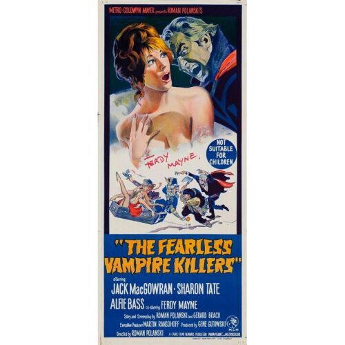 102. Key-Cast Autographed Australian Daybill (13" x 30") Signed by Ferdy Mayne; Hand Lithograph; Very Fine Folded ### FEARLESS VAMPIRE KILLERS, THE (1967)