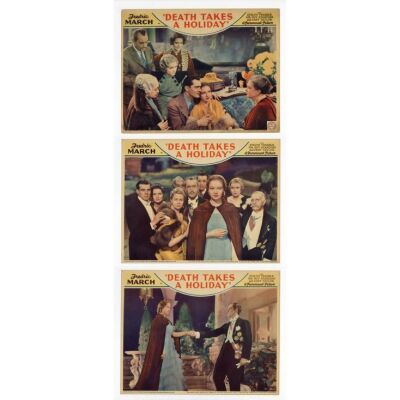 111. Lobby Cards (3) (11" x 14"); Very Fine ### DEATH TAKES A HOLIDAY (1934)