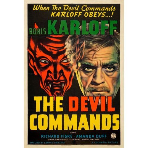 116. One Sheet (26" x 41"); Fine+ on Linen ### THE DEVIL COMMANDS (1941)