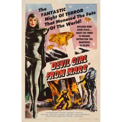 117. One Sheet (27" x 41"); Very Fine- on Linen ### DEVIL GIRL FROM MARS (1954)