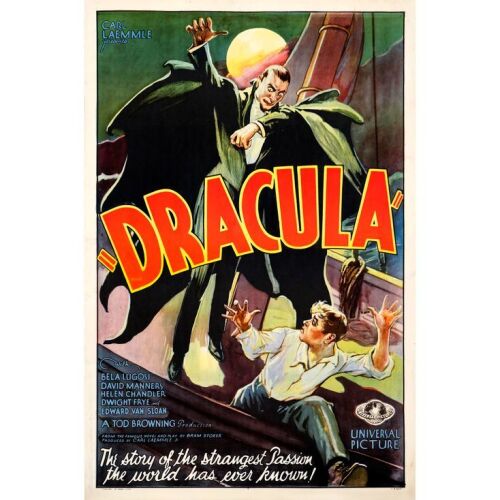 128. One Sheet (27" x 41"); Style F, Stone Lithograph; Fine+ on Linen ### DRACULA (1931)