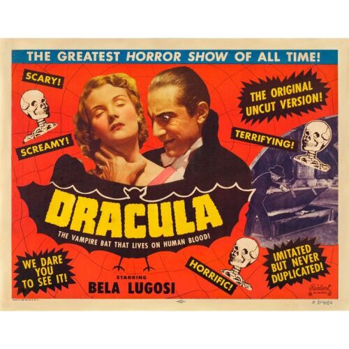 130. Half Sheet (22" x 28"); Fine on Paper ### DRACULA (R-1951)