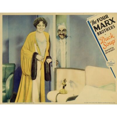 131. Lobby Card (11" x 14"); Fine+ ### DUCK SOUP (1933)
