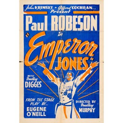 134. One Sheet (28" x 41"); Silk Screen; Fine- Folded ### THE EMPEROR JONES (R-1930s)