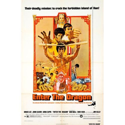 137. One Sheet (27" x 41"); Very Fine- Folded ### ENTER THE DRAGON (1973)