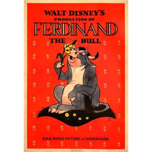 143. One Sheet (27" x 41"); Fine+ on Linen ### FERDINAND THE BULL (1938)