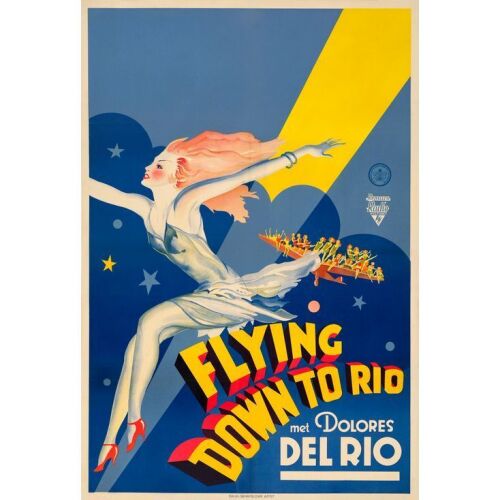 150. Swedish One Sheet (23.5" x 34.75"); Very Fine+ on Linen ### FLYING DOWN TO RIO (1933)