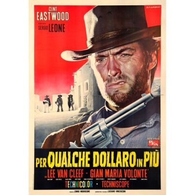 153. Italian Four Fogli (54" x 76.5"); Country-of-Origin; Very Fine- on Linen ### FOR A FEW DOLLARS MORE (1965)