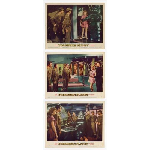 158. Lobby Cards (3) (11" x 14"); Fine+ ### FORBIDDEN PLANET (1956)