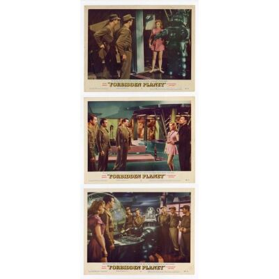 158. Lobby Cards (3) (11" x 14"); Fine+ ### FORBIDDEN PLANET (1956)