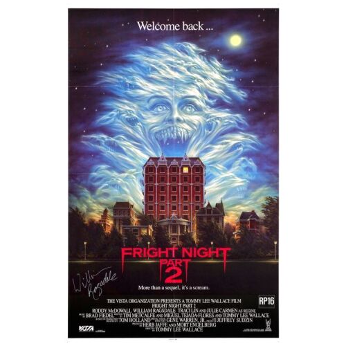 163. British Quad (Signed) and One Sheet (Signed) (40" x 30", 27" x 41") Signed by Tommy Lee Wallace and William Ragsdale; Very Fine Rolled and Folded ### FRIGHT NIGHT 2 (1988)