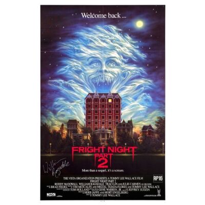 163. British Quad (Signed) and One Sheet (Signed) (40" x 30", 27" x 41") Signed by Tommy Lee Wallace and William Ragsdale; Very Fine Rolled and Folded ### FRIGHT NIGHT 2 (1988)