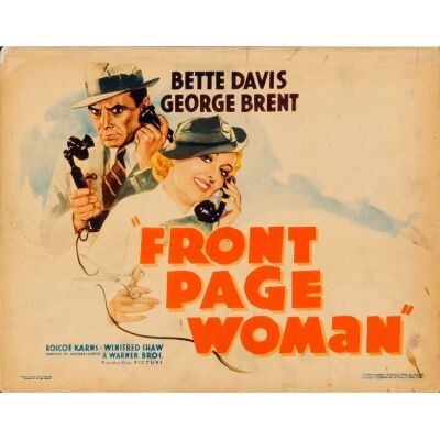 164. Title Lobby Card (11" x 14"); Fine- ### FRONT PAGE WOMAN (1935)