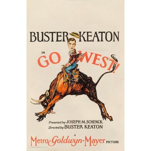 169. Window Card (14" x 22"); Stone Lithograph; Very Fine- on Cardstock ### GO WEST (1925)