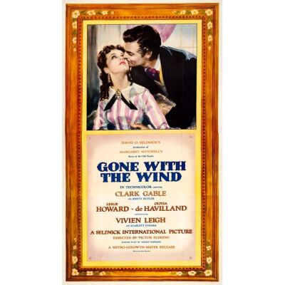 172. Three Sheet (41" x 79"); Roadshow Style AF; Very Fine on Linen ### GONE WITH THE WIND (1939)