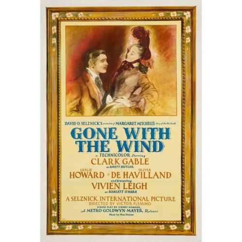 173. One Sheet (27" x 41"); Roadshow Style CF; Fine+ on Linen ### GONE WITH THE WIND (1939)