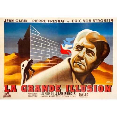 174. French Double Grande (63" x 94"); Country-of-Origin; Fine+ on Linen ### THE GRAND ILLUSION (R-1946)