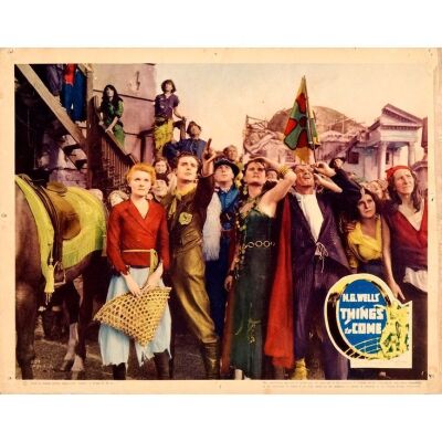 180. Lobby Card (11" x 14"); Very Good+ ### H.G. WELLS' THINGS TO COME (1936)