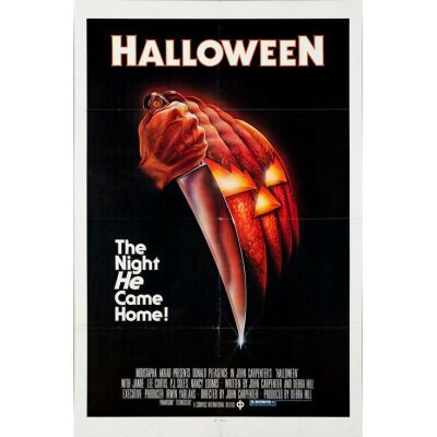 182. One Sheet (27" x 41"); Blue Ratings Box Style; Very Fine Folded ### HALLOWEEN (1978)