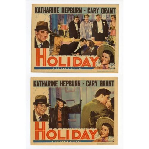 194. Lobby Cards (2) (11" x 14"); Fine- ### HOLIDAY (1938)
