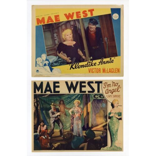 200. Lobby Cards (2) (11" x 14"); Fine+ ### I'M NO ANGEL (1933 & 1936)