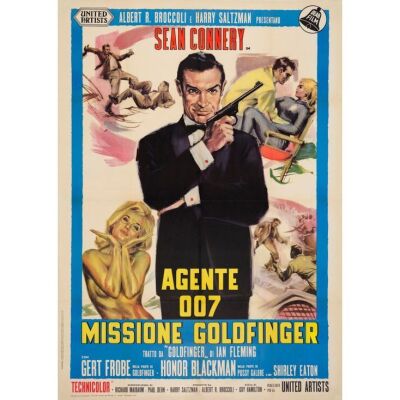 214. Italian Two Fogli (39" x 55"); Very Fine- on Linen ### JAMES BOND: GOLDFINGER (1964)