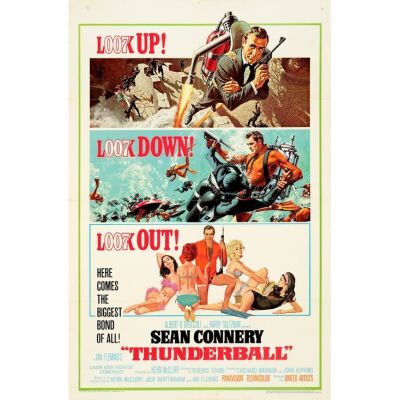 217. One Sheet (27" x 41"); Full Rocket Pack Style; Very Fine- Folded ### JAMES BOND: THUNDERBALL (1965)