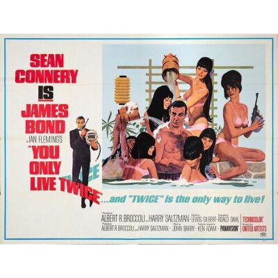 219. Subway Poster (60" x 45"); Very Fine- Folded ### JAMES BOND: YOU ONLY LIVE TWICE (1967)