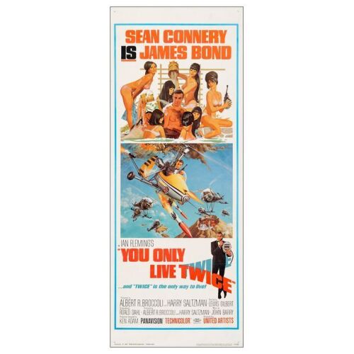 224. Insert (14" x 36"); Fine+ on Paper ### JAMES BOND: YOU ONLY LIVE TWICE (1967)