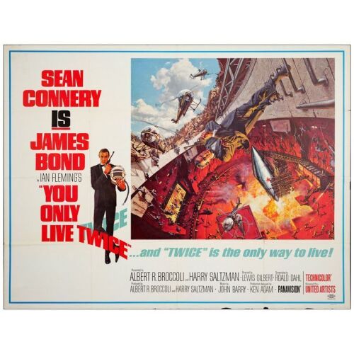 225. Subway Poster (60" x 45"); Very Fine- Folded ### JAMES BOND: YOU ONLY LIVE TWICE (1967)