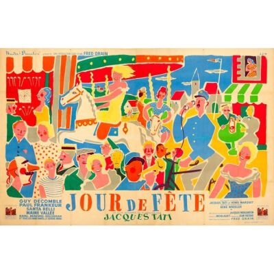 234. French Double Grande (93" x 62.25"); Country-of-Origin; Very Fine on Linen ### JOUR DE FETE (1949)