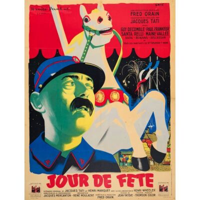 235. French Grande (46" x 62"); Country-of-Origin; Fine+ on Linen ### JOUR DE FETE (1949)
