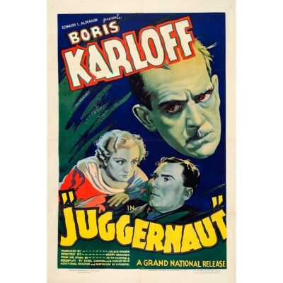 237. One Sheet (27" x 41"); Fine+ on Linen ### JUGGERNAUT (1937)