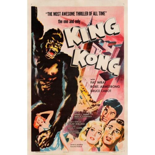 244. One Sheet (27" x 41"); Style A; Fine+ on Linen ### KING KONG (R-1957)