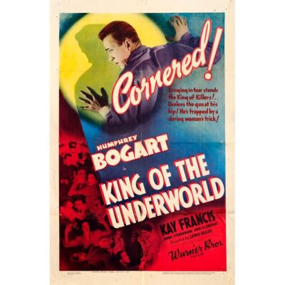 245. One Sheet (27" x 41"); Very Fine- Folded ### KING OF THE UNDERWORLD (1939)