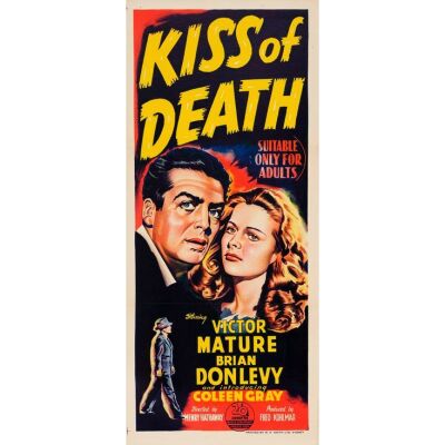 246. Australian Daybill (13.25" x 30"); Stone Lithograph; Very Fine+ on Linen ### KISS OF DEATH (1948)