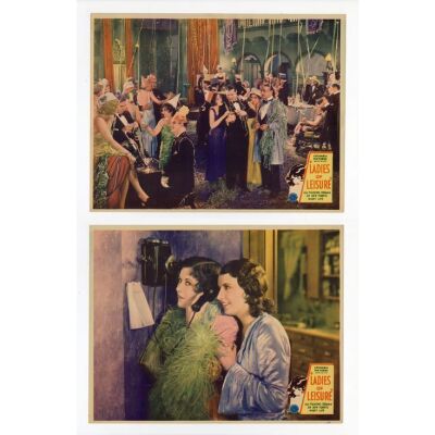 248. Lobby Cards (2) (11" x 14"); Very Fine+ ### LADIES OF LEISURE (1930)