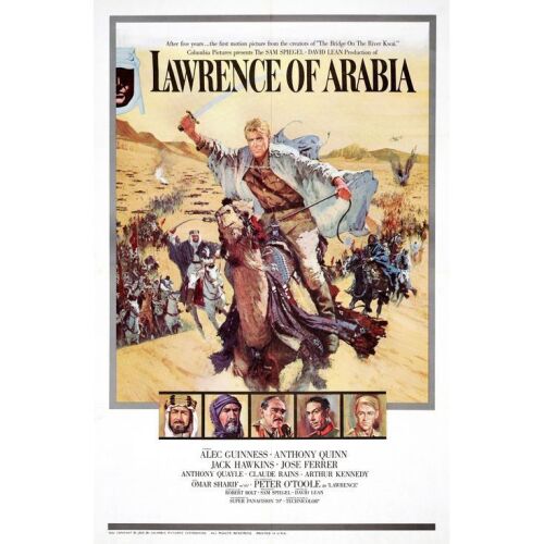 252. One Sheet (27" x 41"); Style A; Very Fine+ Folded ### LAWRENCE OF ARABIA (1962)