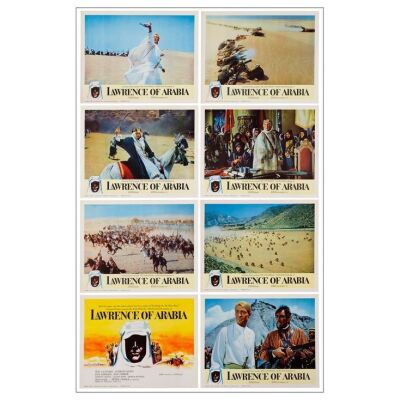 253. Lobby Card Set (8) (11" x 14"); Roadshow Release; Very Fine+ ### LAWRENCE OF ARABIA (1962)