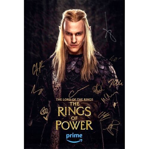 261. Key-Cast Autographed One Sheet (27" x 40") Signed by Morfydd Clark, Charlie Vickers and 10 more! (JSA COA); Double-Sided; Very Fine Rolled ### LORD OF THE RINGS, THE: THE RING OF POWER (2022)