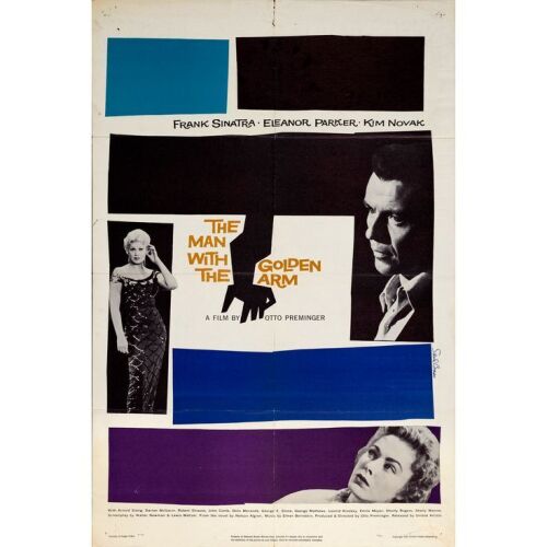 270. One Sheet (27" x 41"); 27" x 41"; Fine Folded ### THE MAN WITH THE GOLDEN ARM (1955)