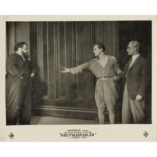 281. Vintage Original British 8" x 10" B&W Single-Weight Silver Gelatin Glossy Photograph (8" x 9.5"); Fine+ ### METROPOLIS (1927)